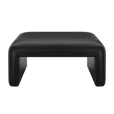 Atkinson Coffee Table/Ottoman-Black: Front Product View