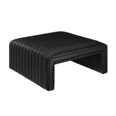 Atkinson Coffee Table/Ottoman-Black: Product Quarter View