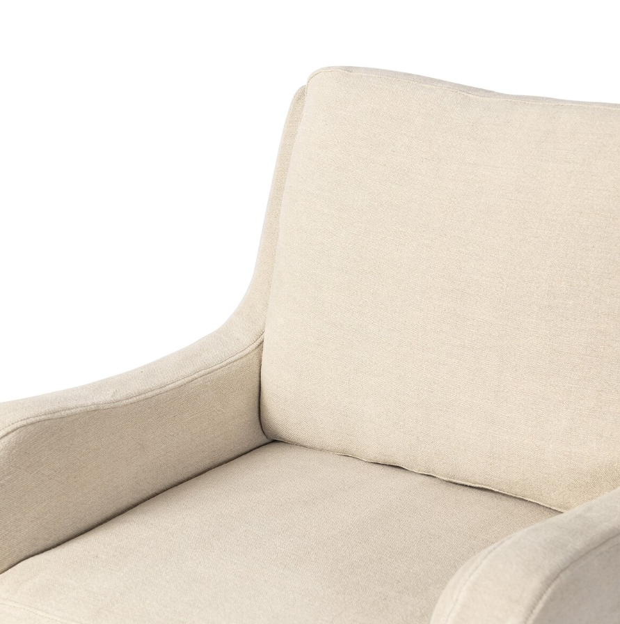Amber Lewis x Four Hands Aurelia Dining Chair-Broadway Dune: Product Backrest View