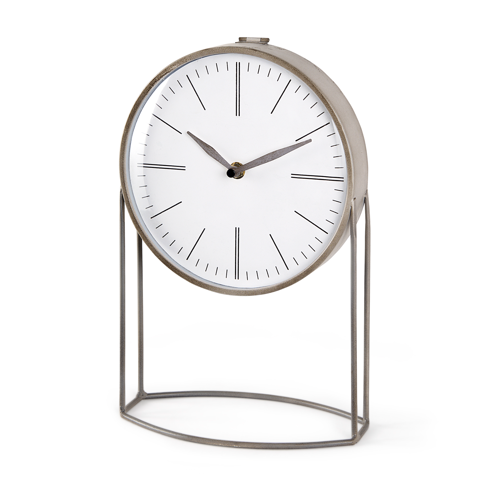 Aurus Metal Table Clock: Product View