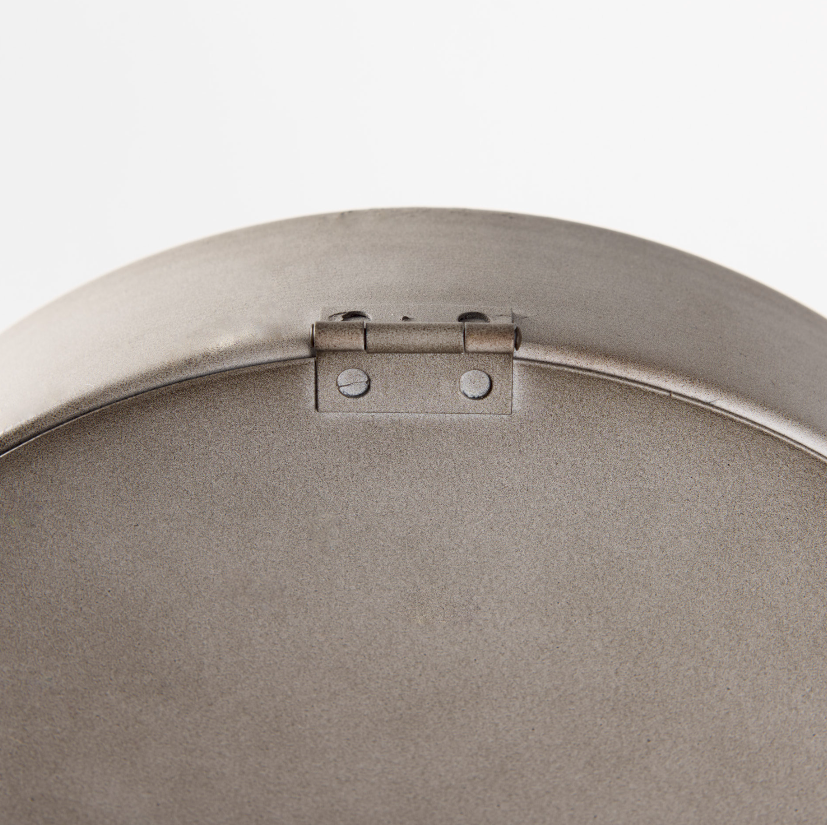 Aurus Metal Table Clock: Product Back View