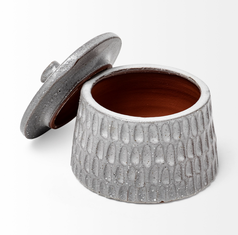 Azul Decorative Box-Large: Lid-Off Product View