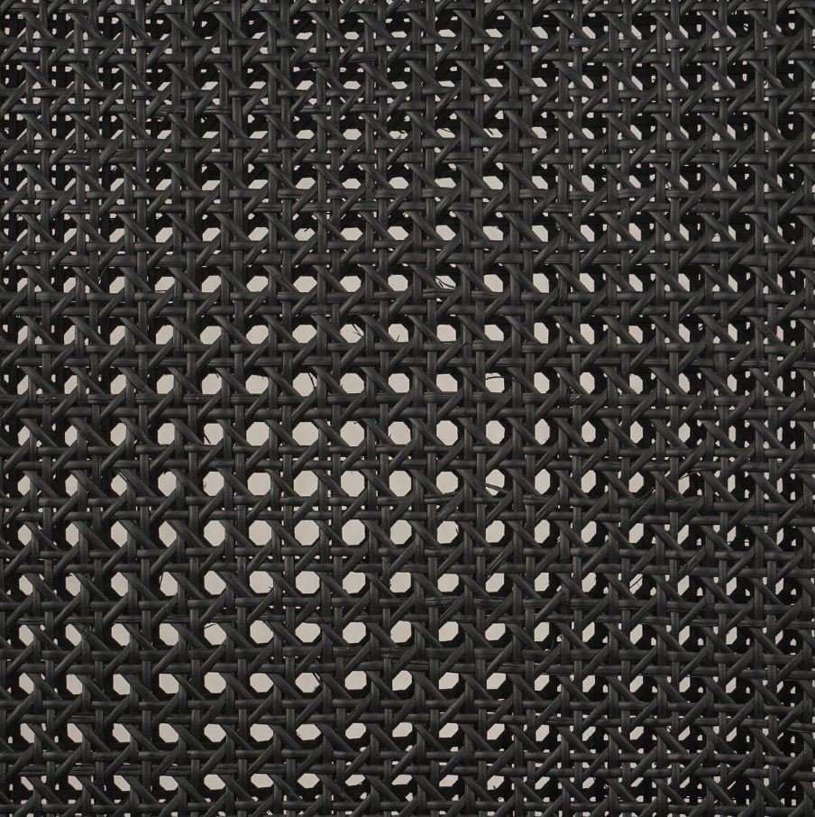 Antonia Armless Dining Chair-Sonoma Black: Cane Backrest View