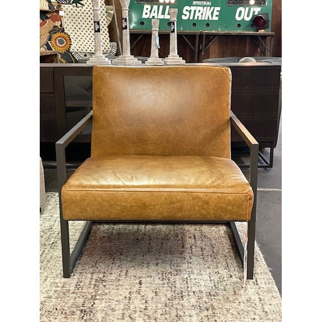 Armelle Leather Chair: Available at City Home PDX Outlet