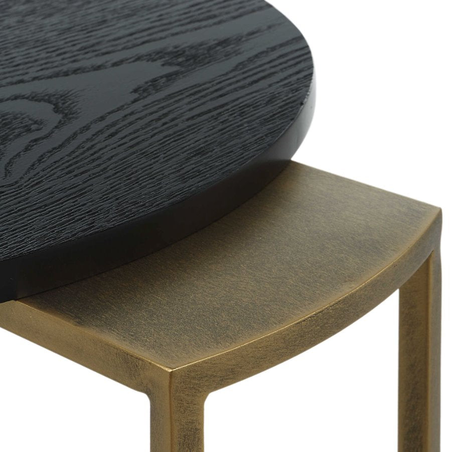 Aztec Nesting Tables: Iron Frame View