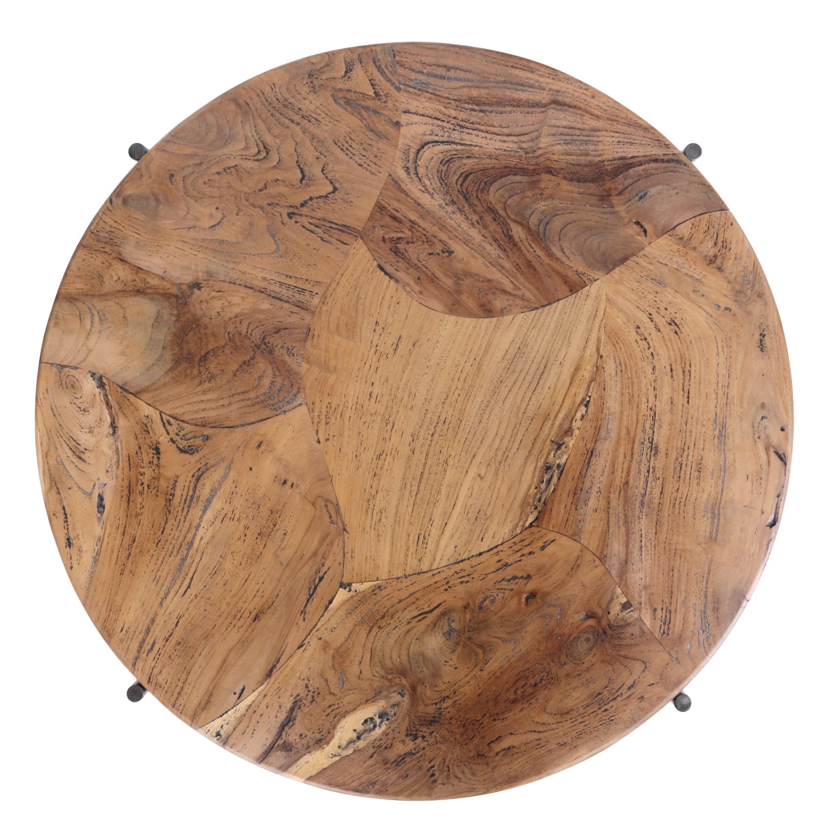 Bardo Reclaimed Teak Coffee Table: Tabletop View