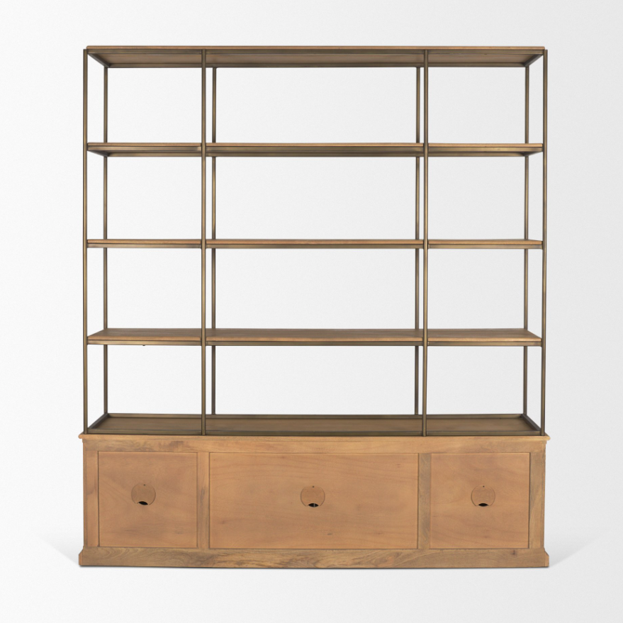 Baron 4-Door Shelving Unit: Product Back View