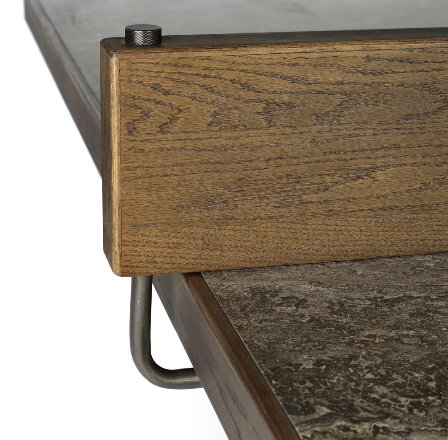 Bato Ping Pong Table: Gunmetal Clamps Product View: 2nd Wooden "Net" Product View