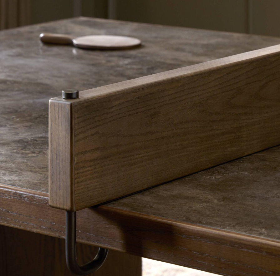 Bato Ping Pong Table: Up-Close Wooden "Net" Product View