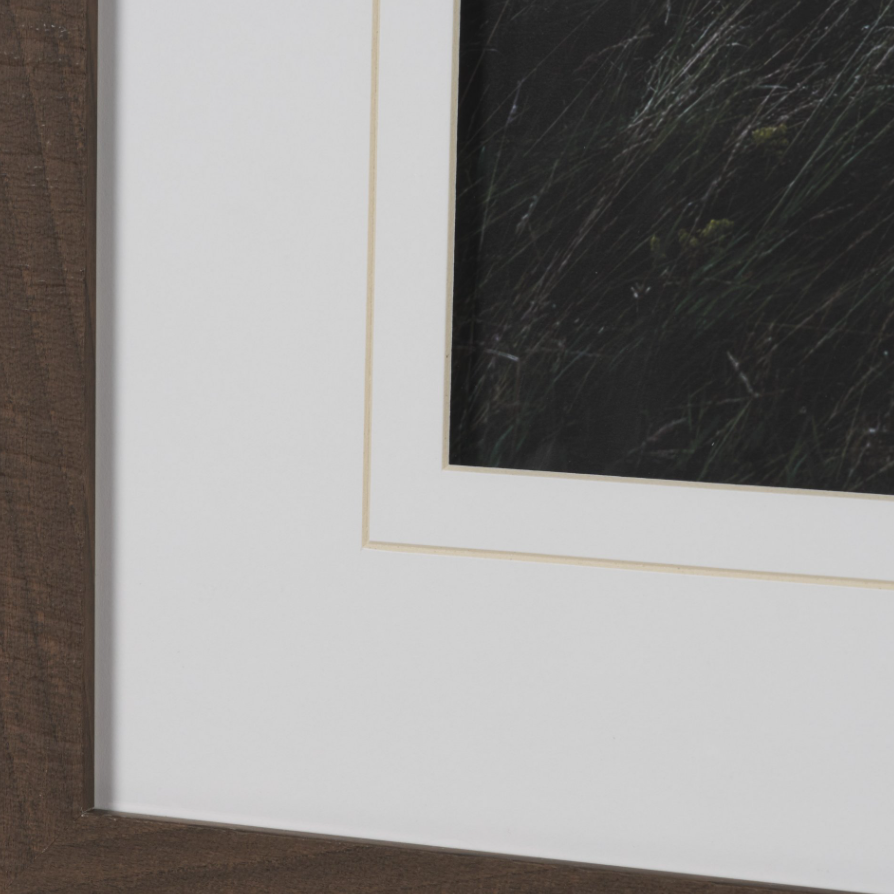 Beach Hut Wall Art: Up-Close Matted Print View