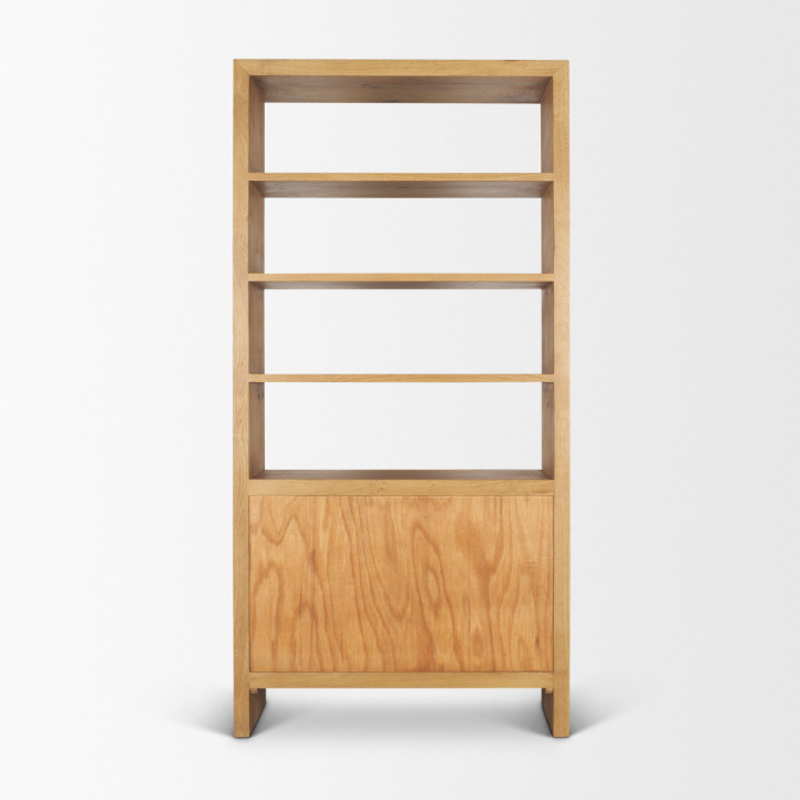 Belford 2 Door Open Shelf Unit: Product Back View