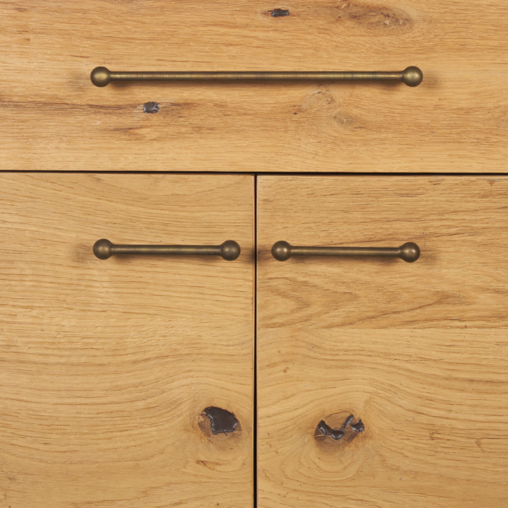 Belford 2 Door Open Shelf Unit: Product Hardware View