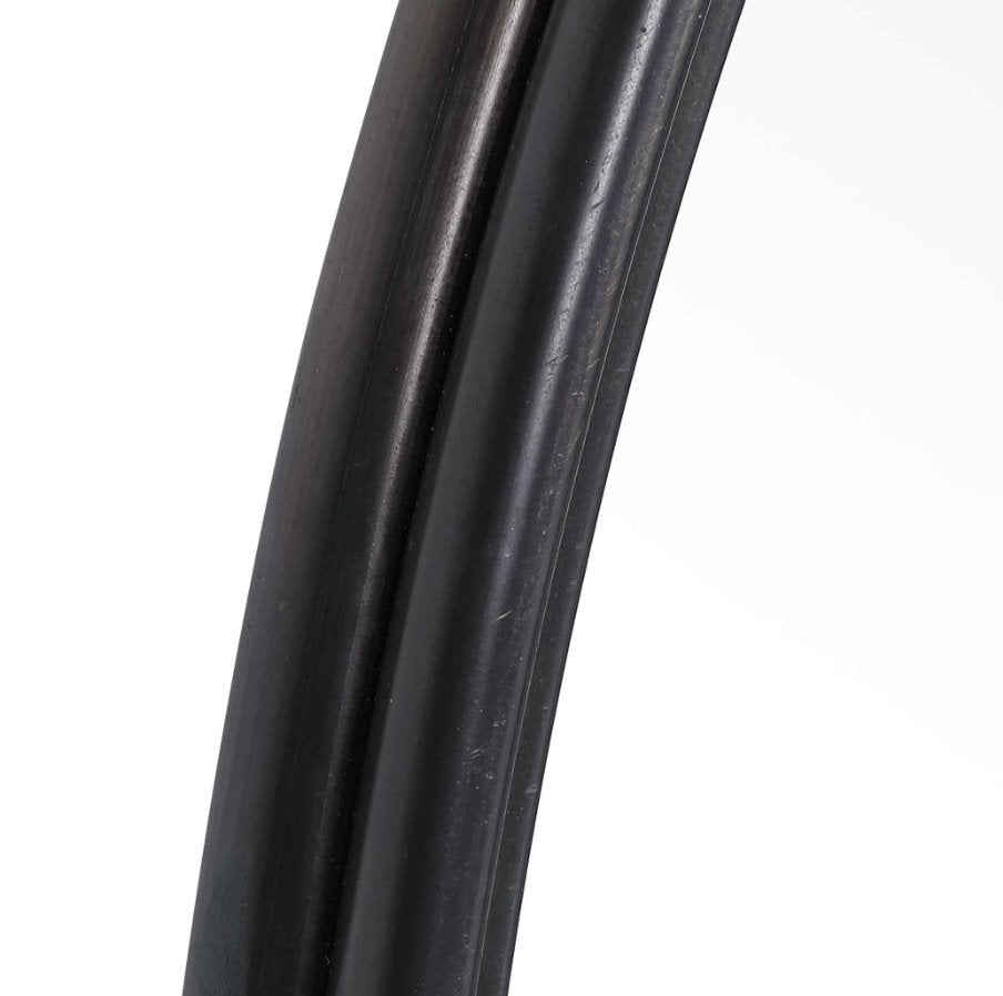 Belham Round Mirror: Raised Rounded Edge Iron Frame