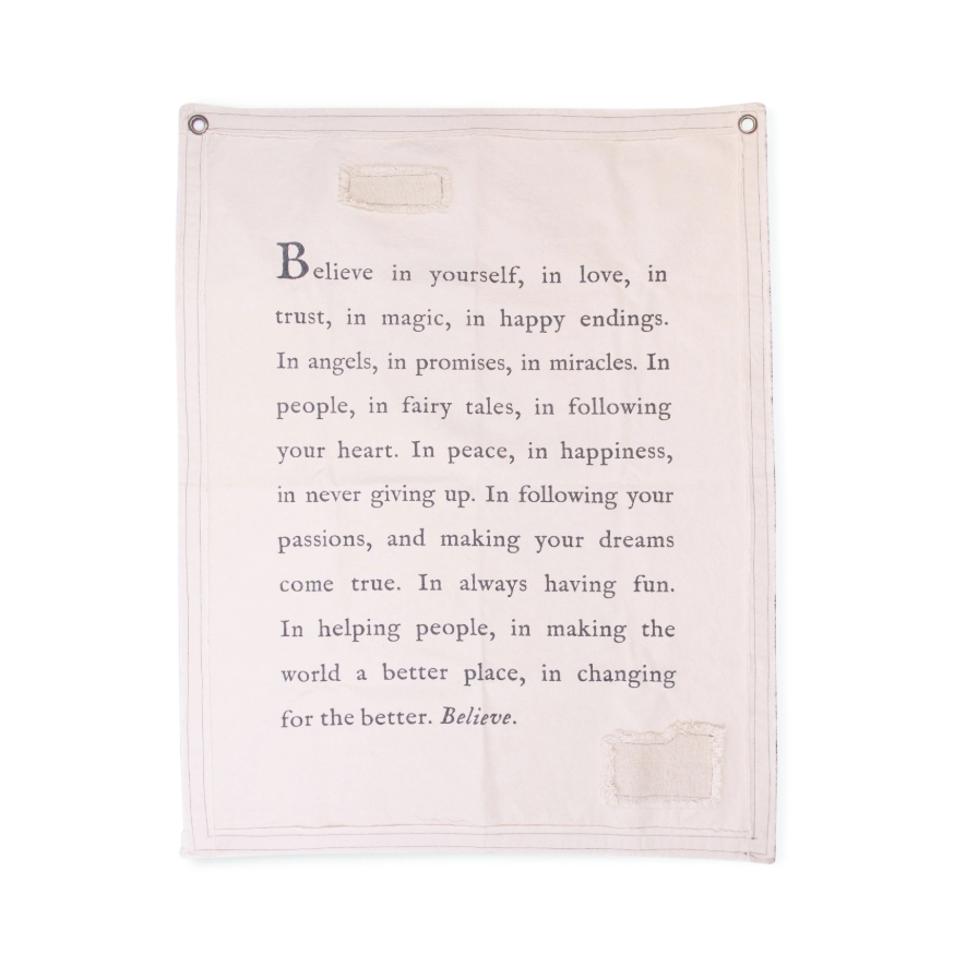 Believe in Yourself Wall Hanging: Available at City Home PDX