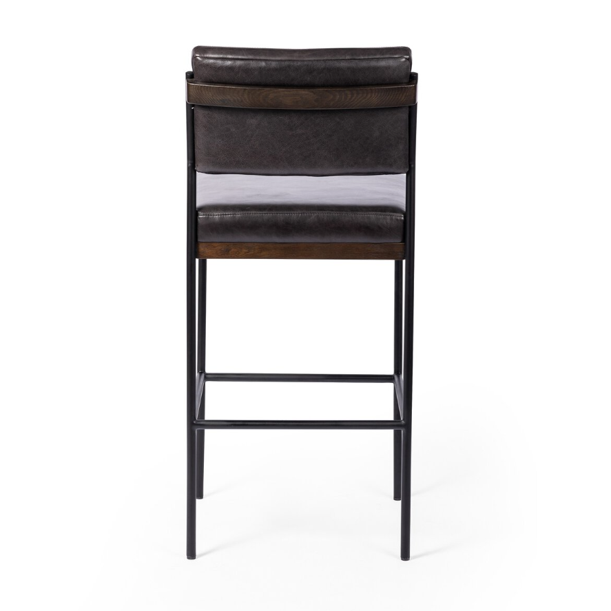Benton Counter Stool-Sonoma Black: Product Back View