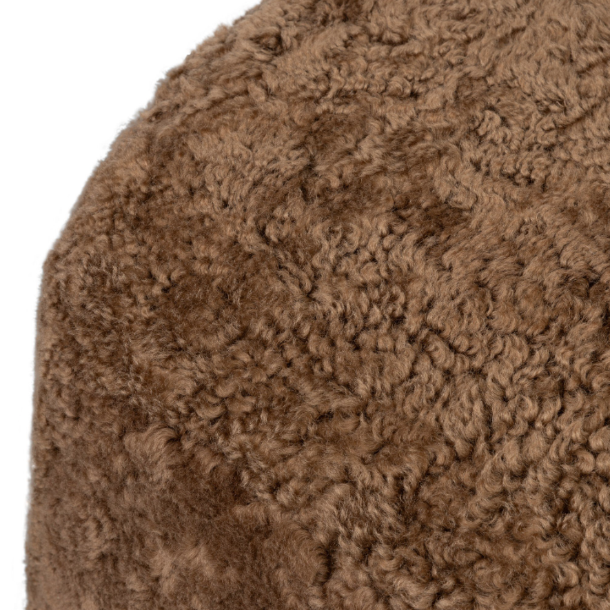 Bilbury Oval Ottoman: Up-Close Product Corner View