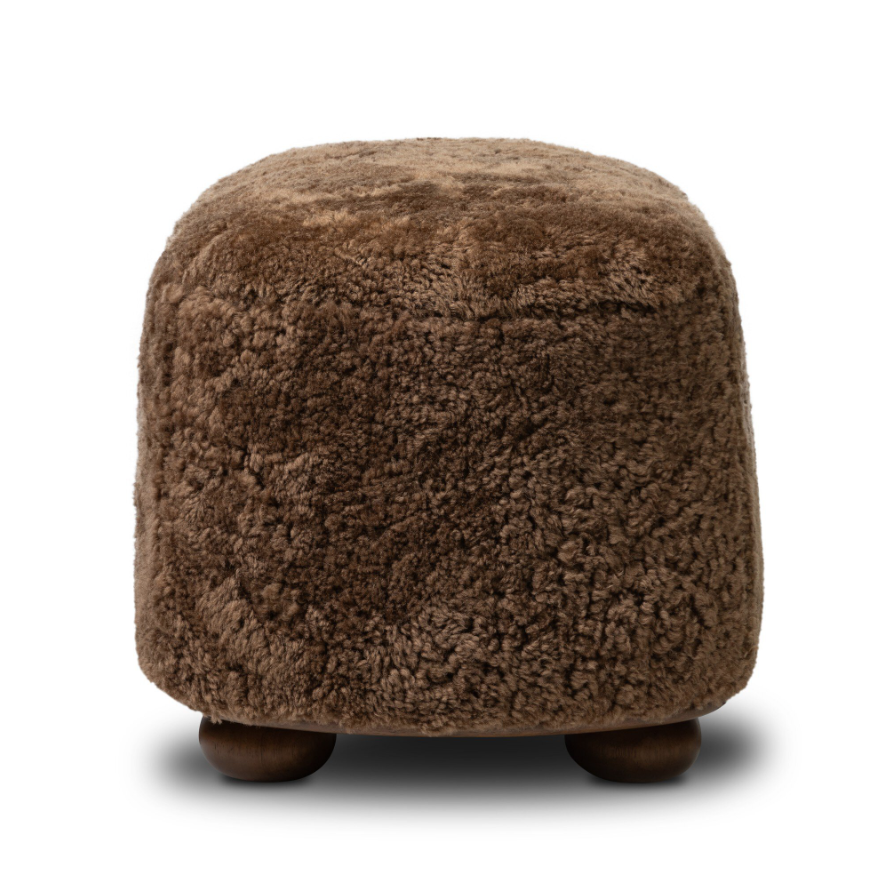 Bilbury Oval Ottoman: Product Side View