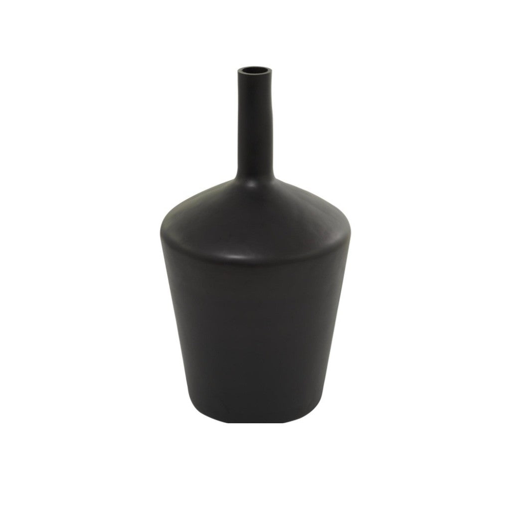 Black Glass Vase: Product View