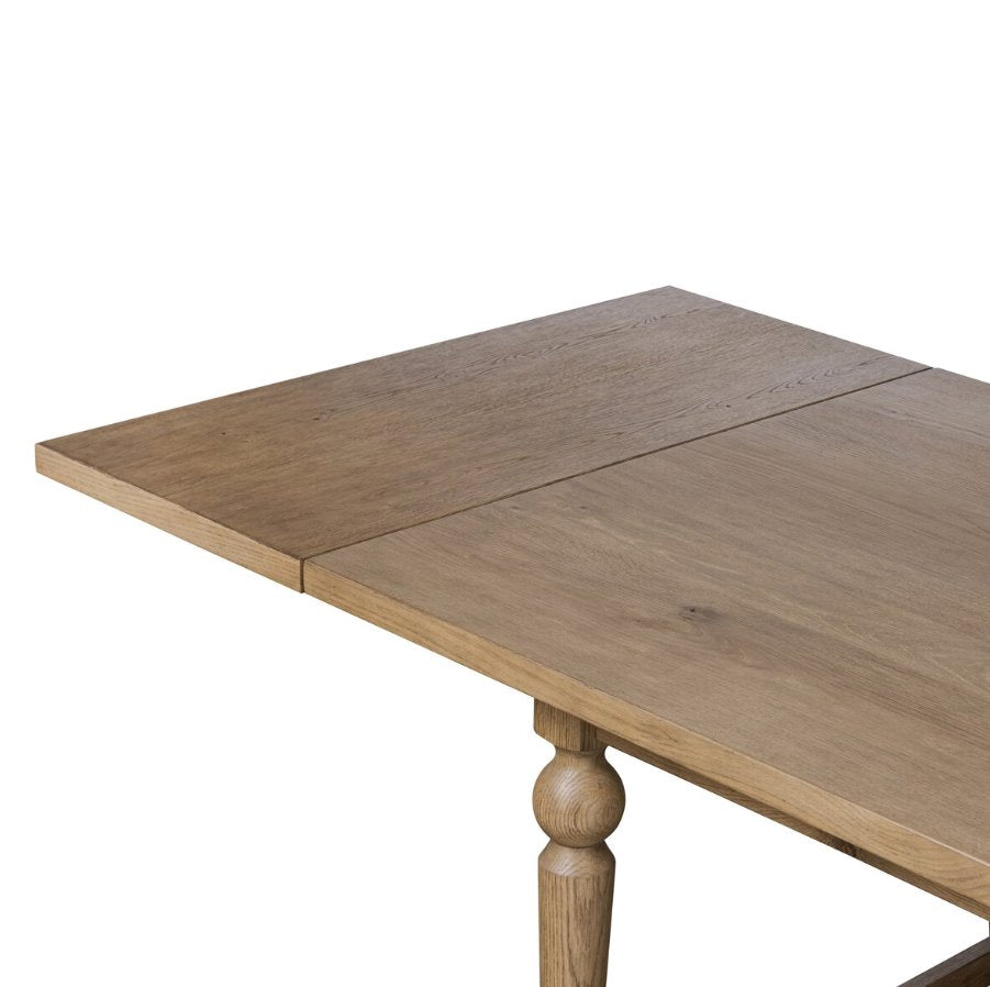 Blinn Extension Dining Table: Breadboard Extension View