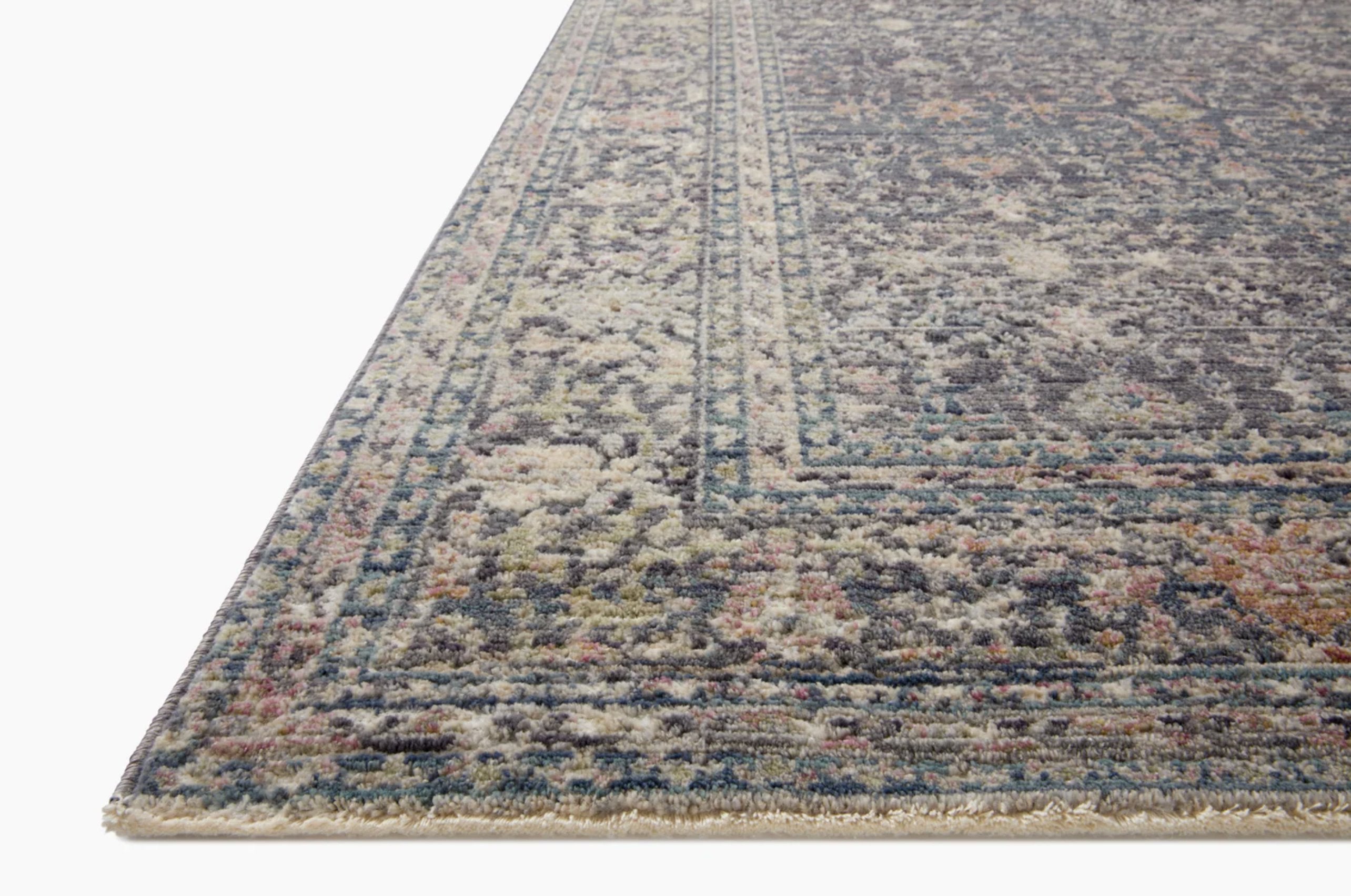 Jean Stoffer x Loloi Bradbury Rug in Midnight/Multi: Pile Height