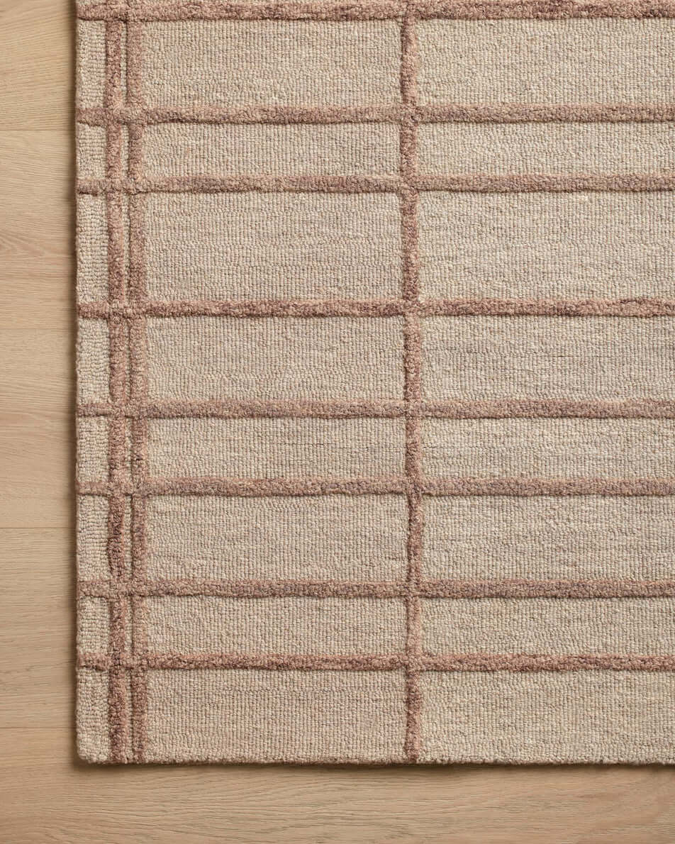 Chris Loves Julia × Loloi Bradley Rug in Rose/Blush - detail view