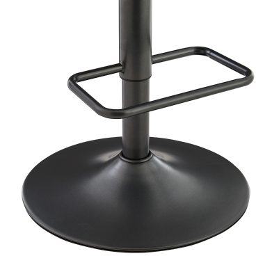 Bruce Swivel Bar Stool-Toasted Caramel: Product Footrest View