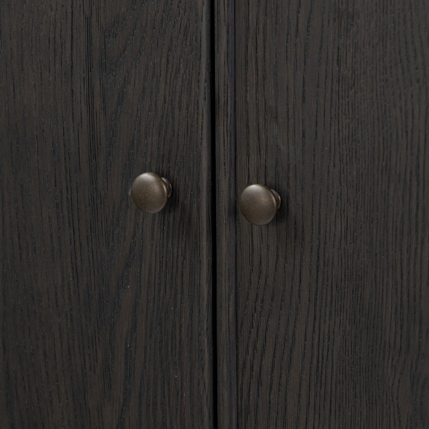 Amber Lewis x Four Hands Bari Bar Cabinet: Product Hardware View