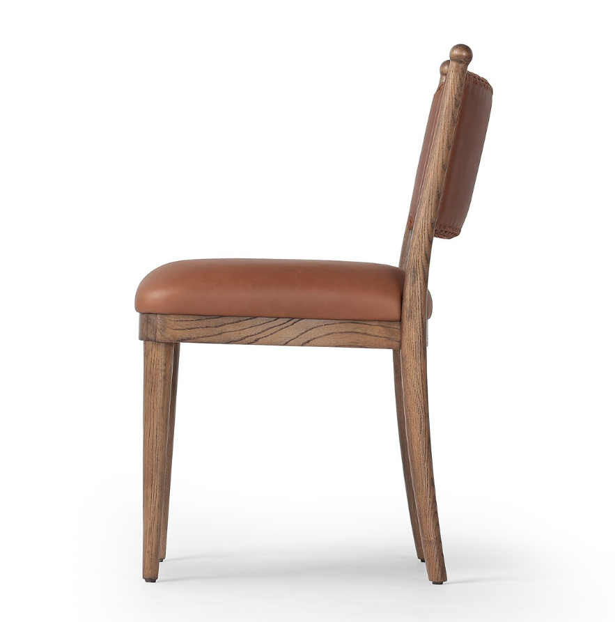 Amber Lewis X Four Hands Bella Dining Chair: Product Side View