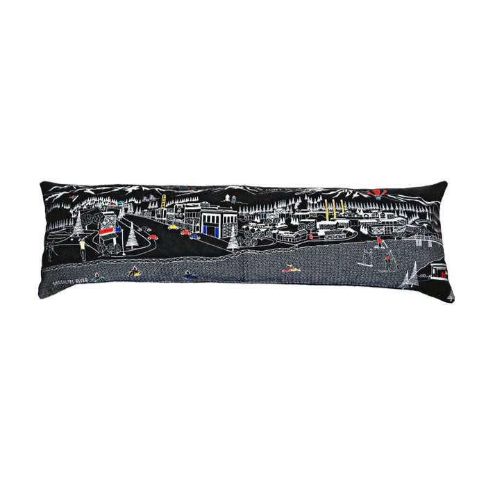 Bend Skyline Pillow: Night Finish in King Size