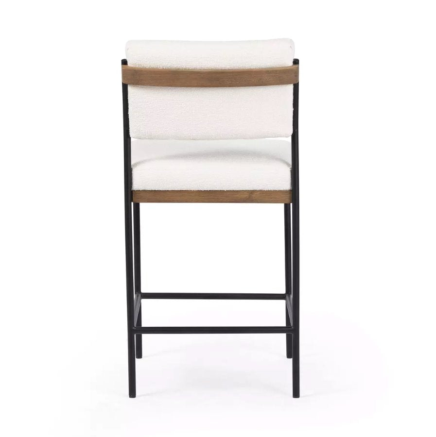 Benton Counter Stool in Fayette Cloud: Product Back View