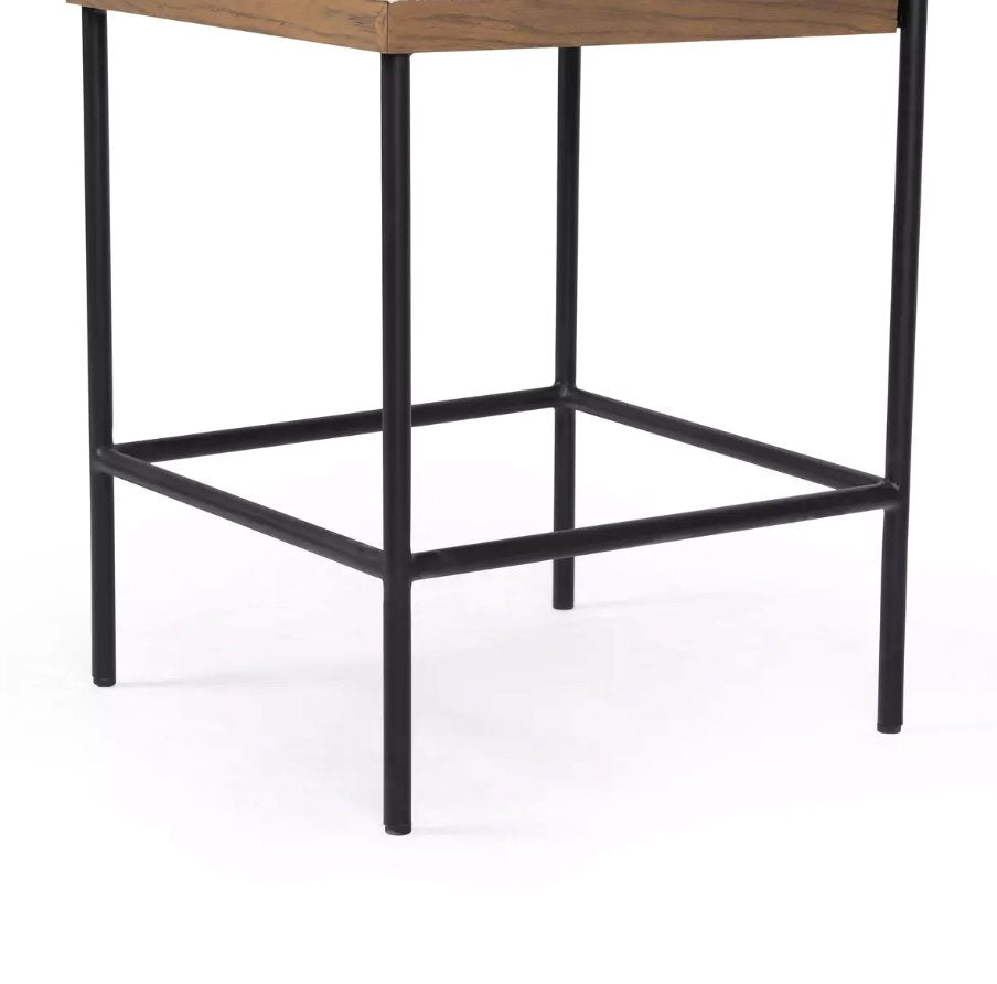 Benton Counter Stool in Fayette Cloud: Chair Legs View