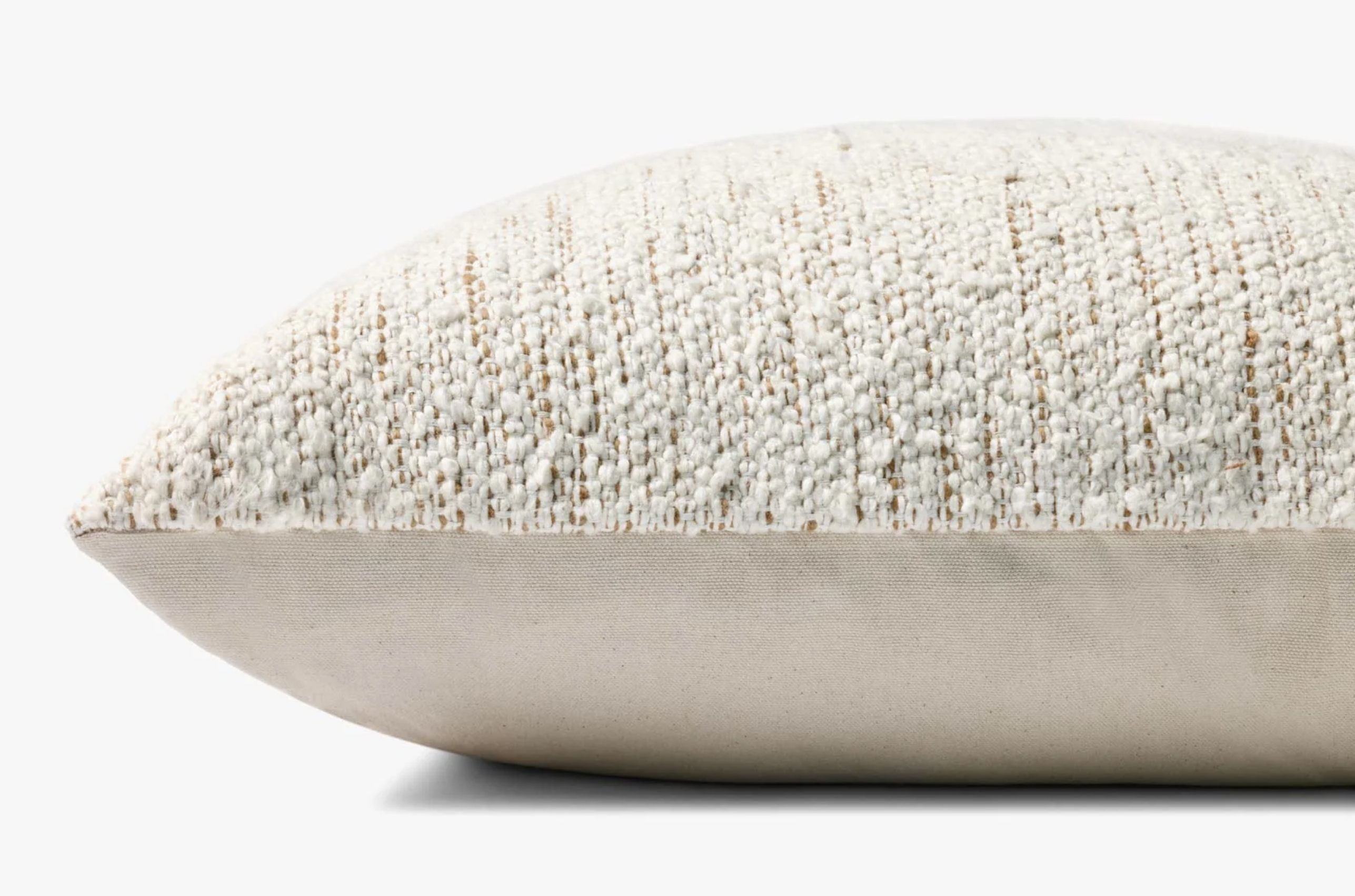 Boucle Striped Pillow: Product Side View