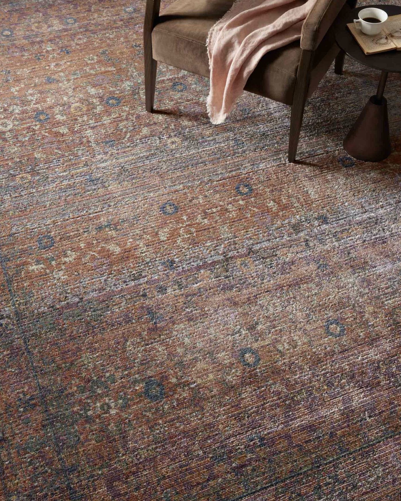 Jean Stoffer x Loloi Bradbury Rug in Sunset/Multi: Up-Close Product View