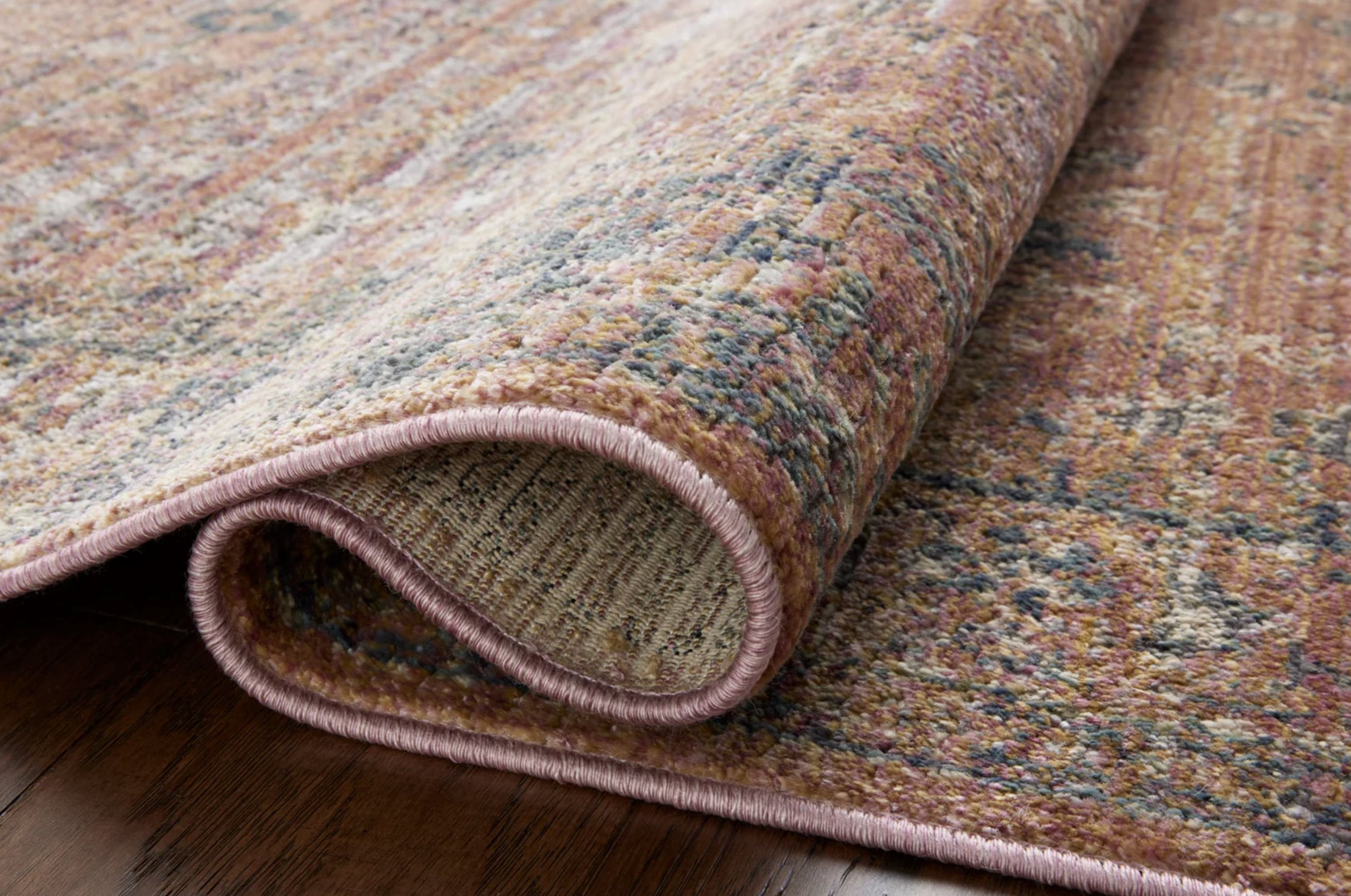 Jean Stoffer x Loloi Bradbury Rug in Sunset/Multi: 2nd Up-Close Product View