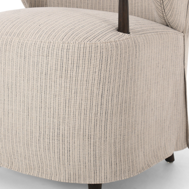Amber Lewis X Four Hands Brently Dining Chair: Front Product Seat View