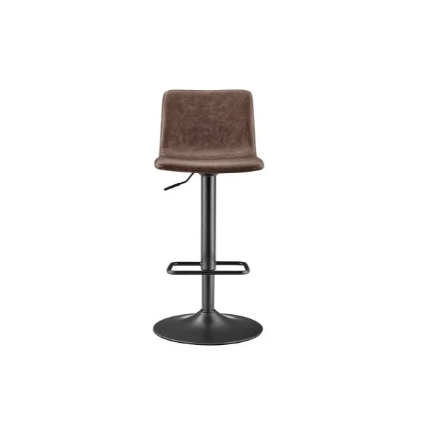 Bruce Swivel Bar Stool-Toasted Dark Brown: Available at City Home PDX