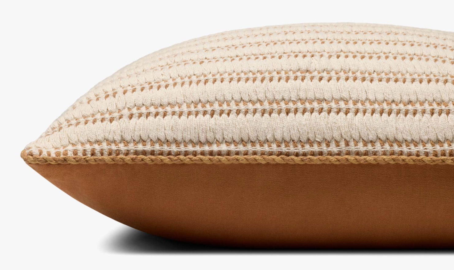 Amber Lewis X Loloi Callahan Pillow: Product Side View