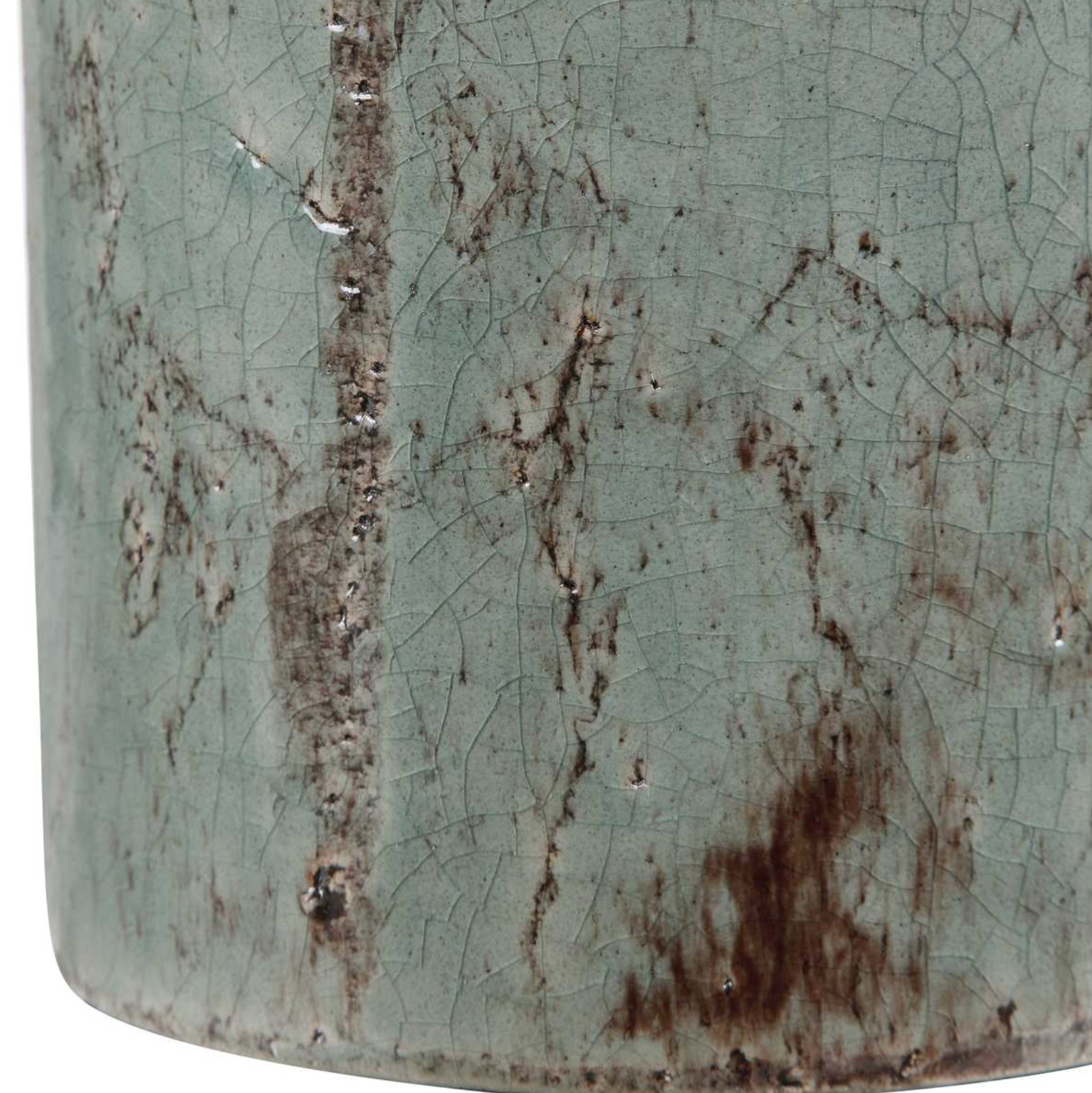 Callais Table Lamp Crackled Aqua Glaze Finish View