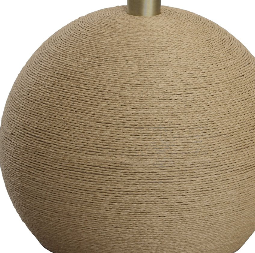 Captiva Floor Lamp: Rattan Base View