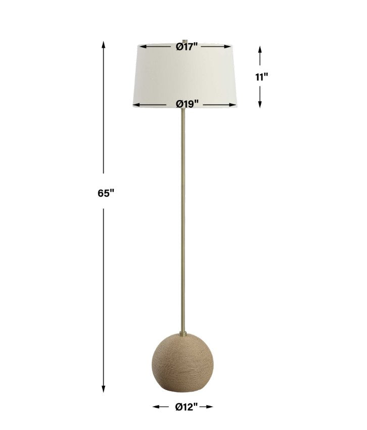 Captiva Floor Lamp: Product Measurement View