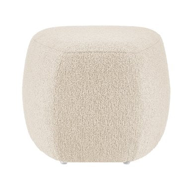 Carlese Small Ottoman in Palladian Beige: 2nd Product View