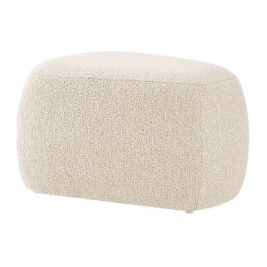 Carlese Small Ottoman in Palladian Beige: Available at City Home PDX