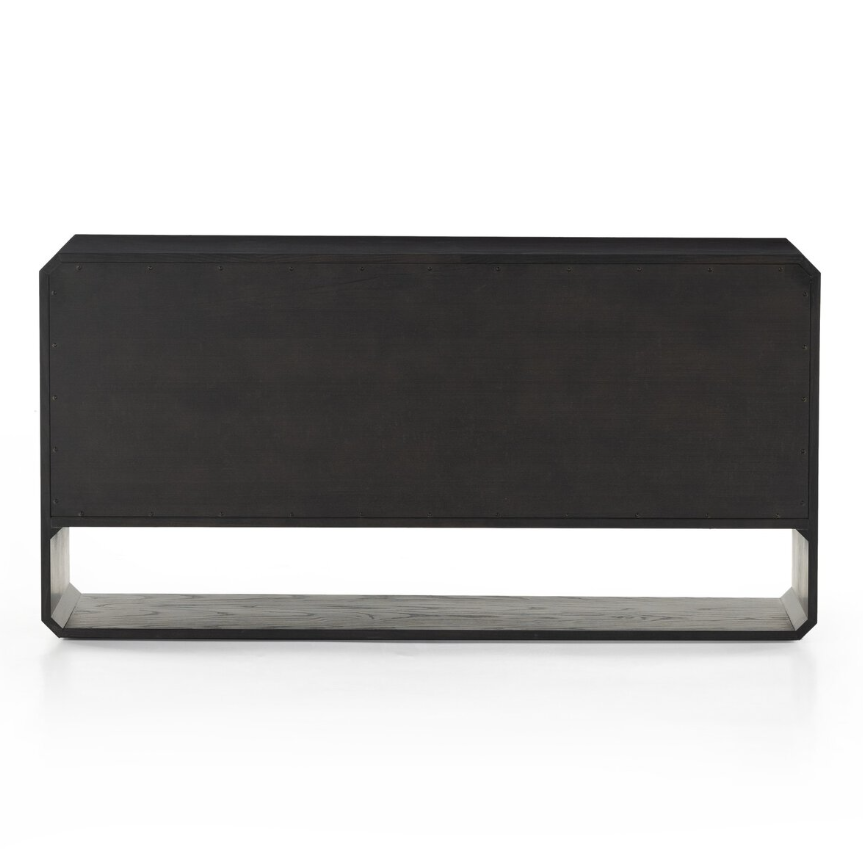 Caspian 6 Drawer Dresser: Product Back View