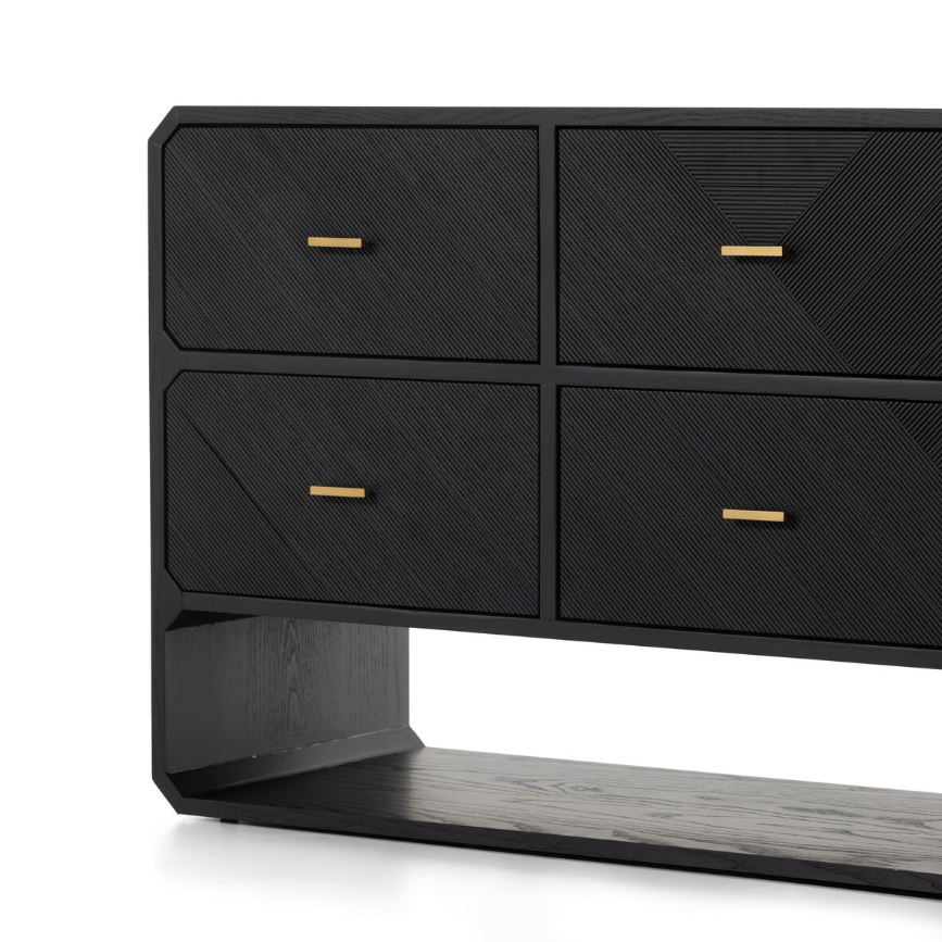 Caspian 6 Drawer Dresser: Up-Close Front Product View