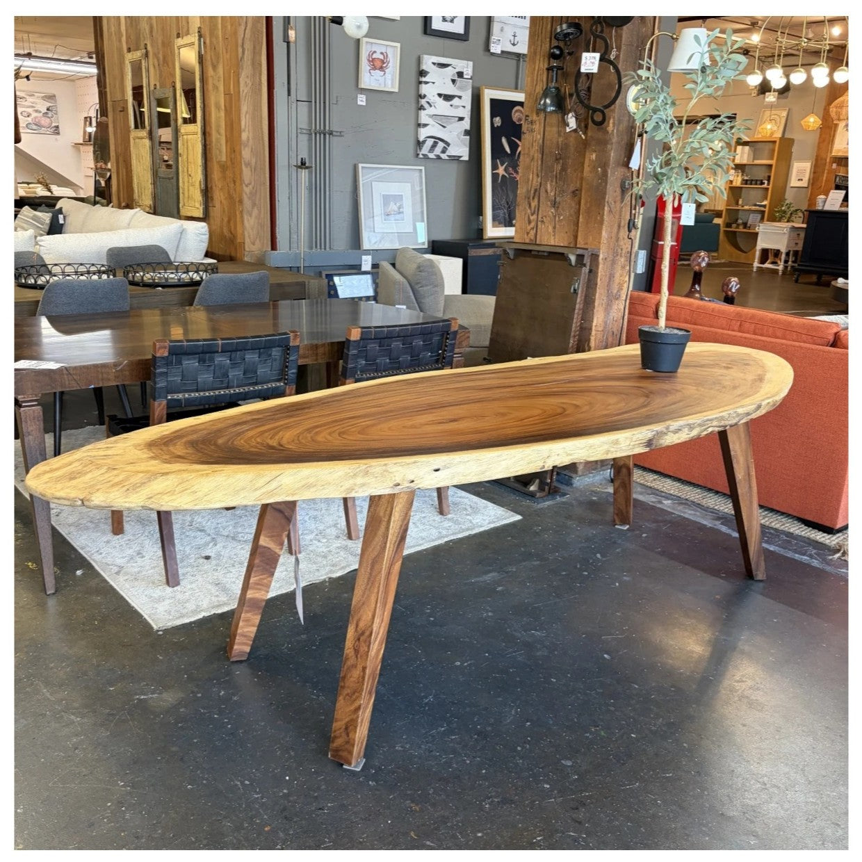 Chamcha 105" Table: Available at City Home PDX Outlet