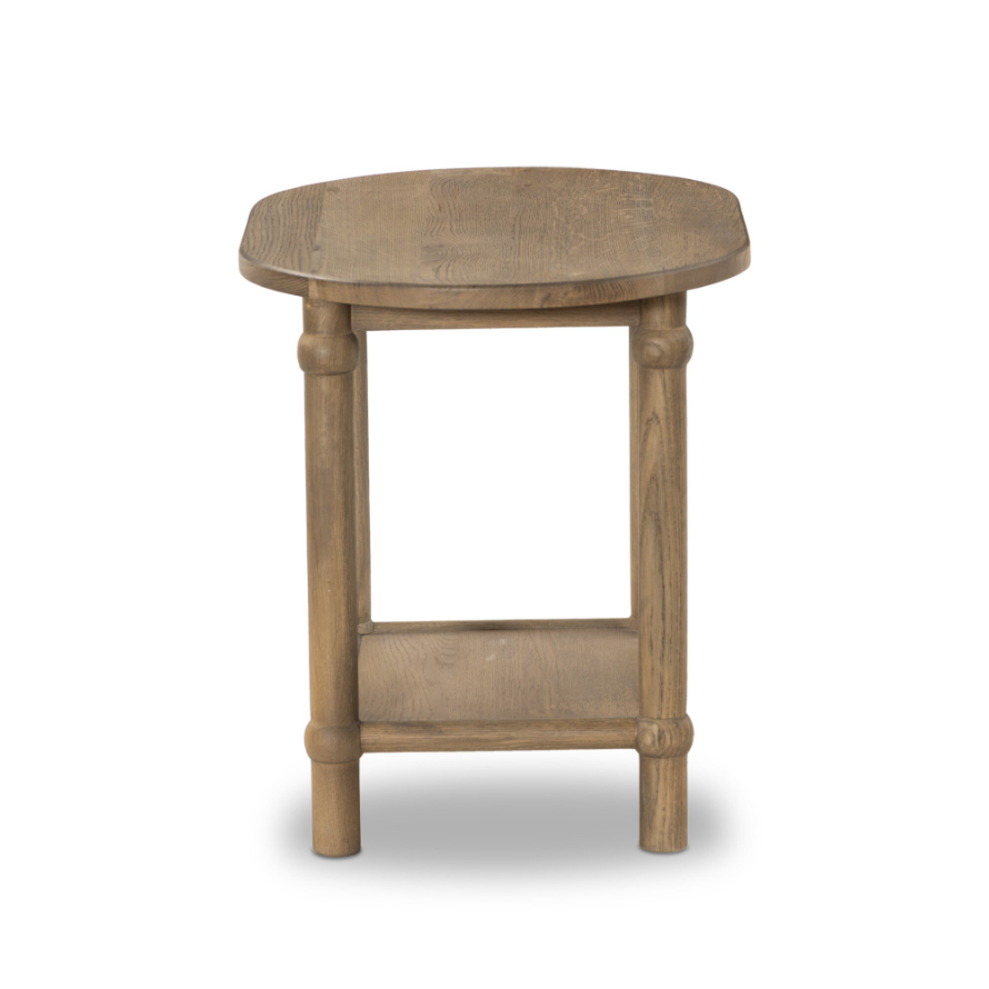 Amber Lewis X Four Hands Charnes End Table: Product Side View
