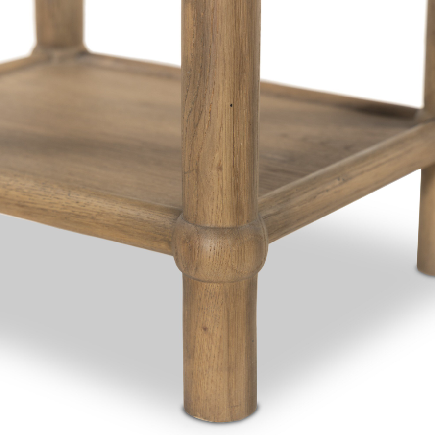Amber Lewis X Four Hands Charnes End Table: Ball Detailing View