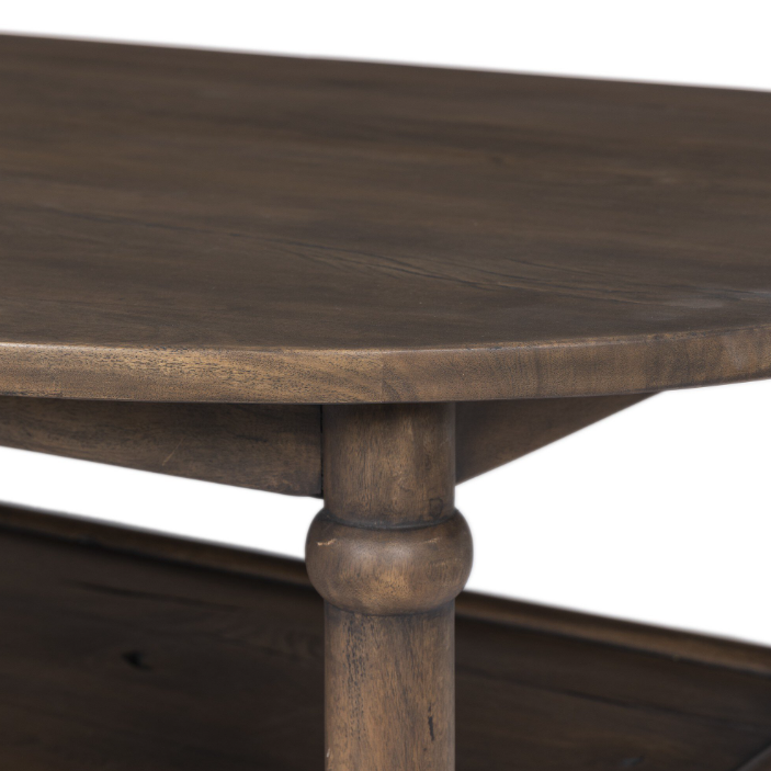 Amber Lewis X Four Hands Charnes Coffee Table: Bullnose Product Edge