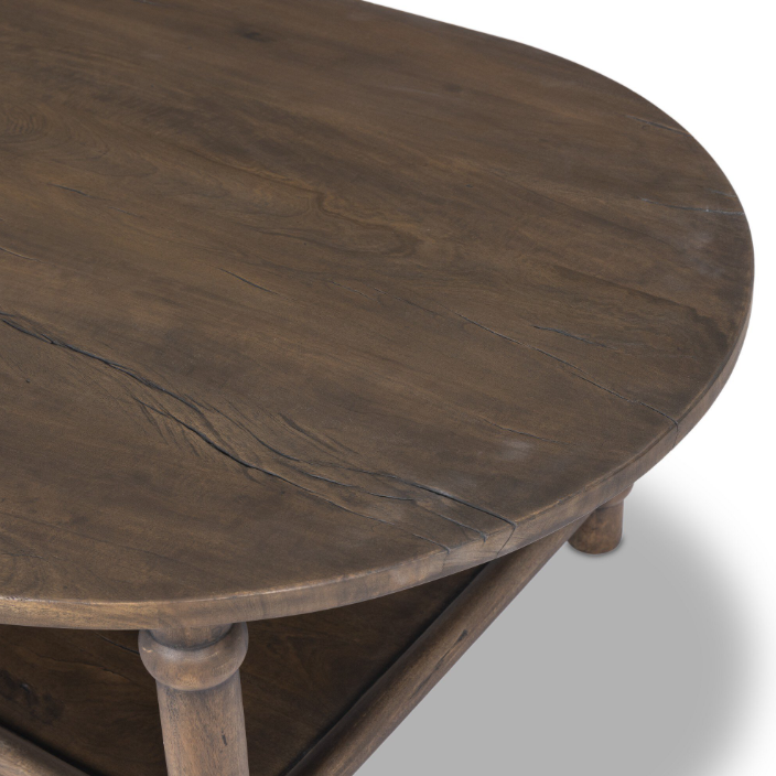 Amber Lewis X Four Hands Charnes Coffee Table: Product Tabletop View