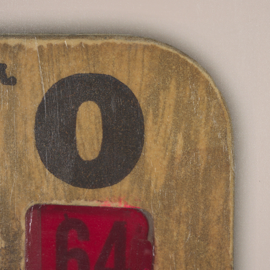 Chasing Numbers Bingo Card Wall Art-Style III: 2nd Up-Close Print View